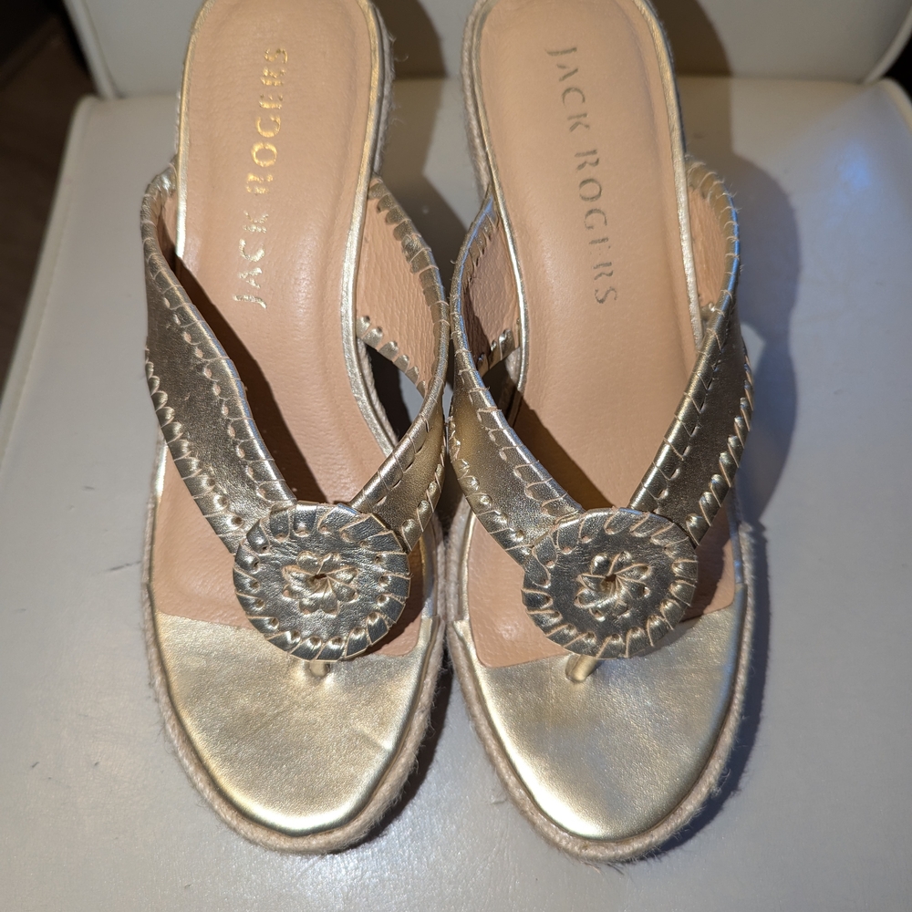 Jack Rogers Gold Women's Sandals